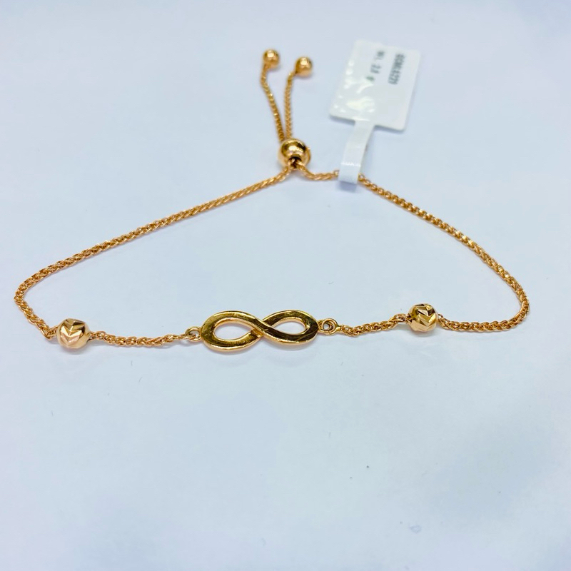 gelang emas serut fashion italy 17k