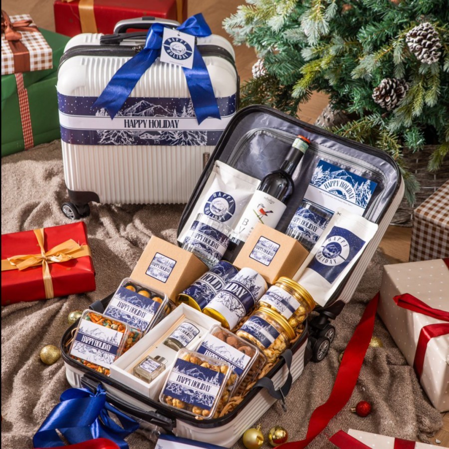 

Hampers Christmas Natal Luxury Suitcase Premium Gift