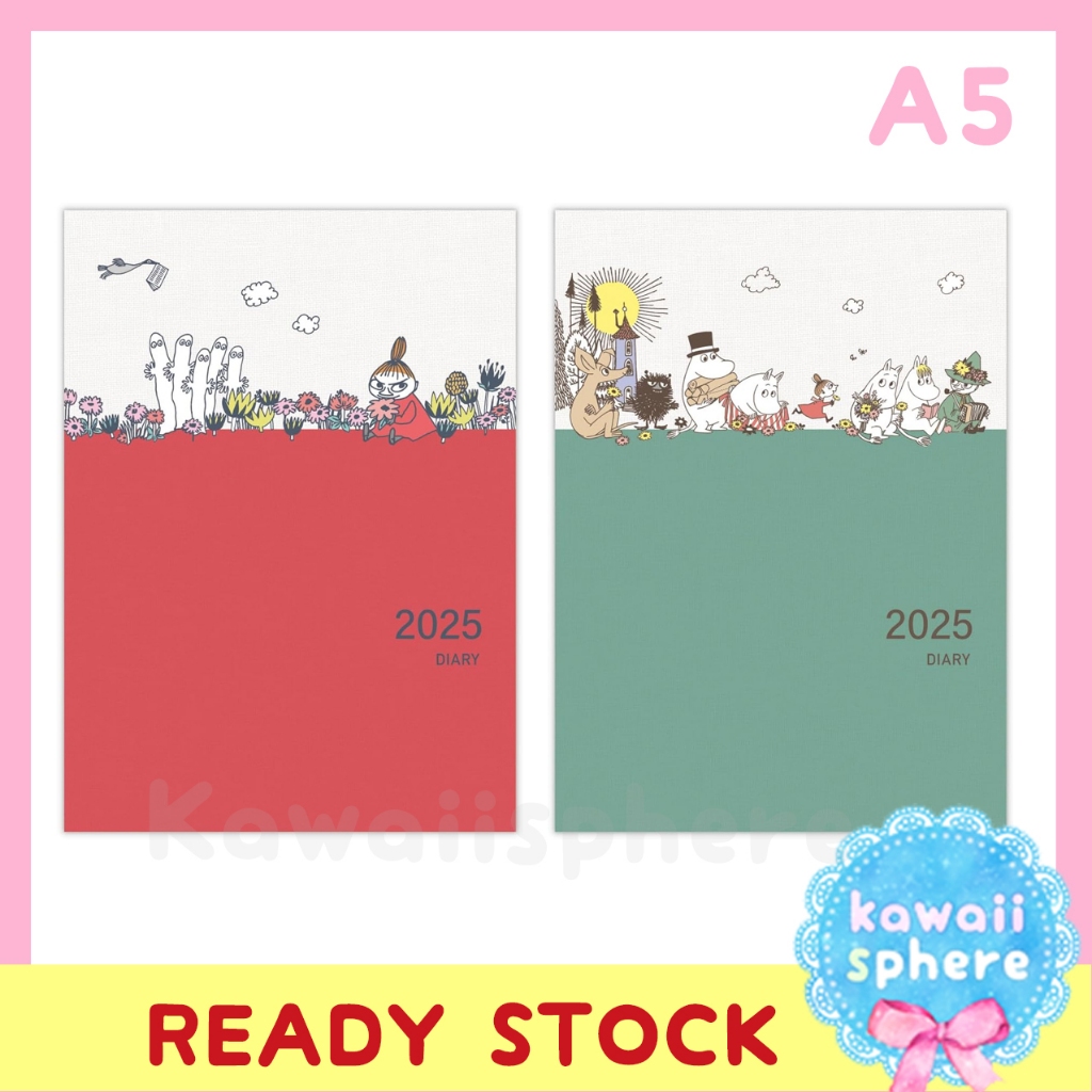 

Moomin Planner 2025 Size A5 | Hallmark Monthly Planner Diary 2025 | Ready Stock Handcarry Japan