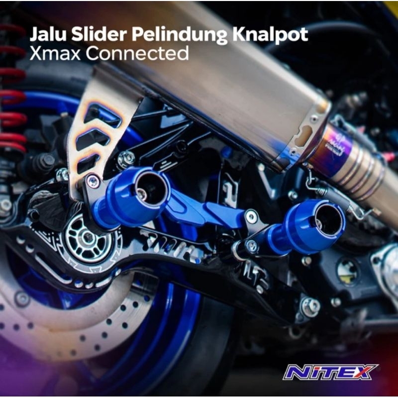 Jalu Slider / Pelindung Knalpot NITEX Aerox New Nmax New Pcx 160 Xmax Connected