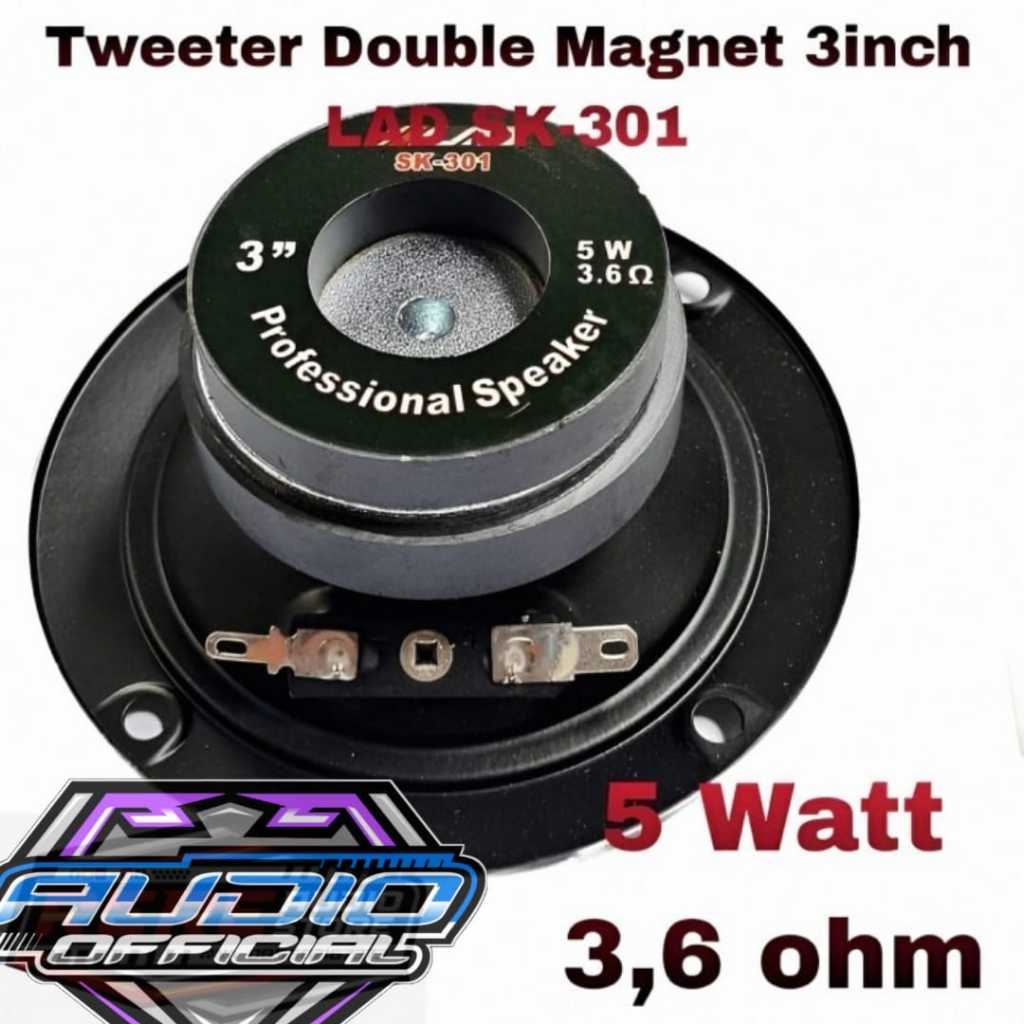 Spiker Twiter 3 inch LAD SK-301 / Speaker Middle High Tweeter 3" 5watt 3,6 ohm Original