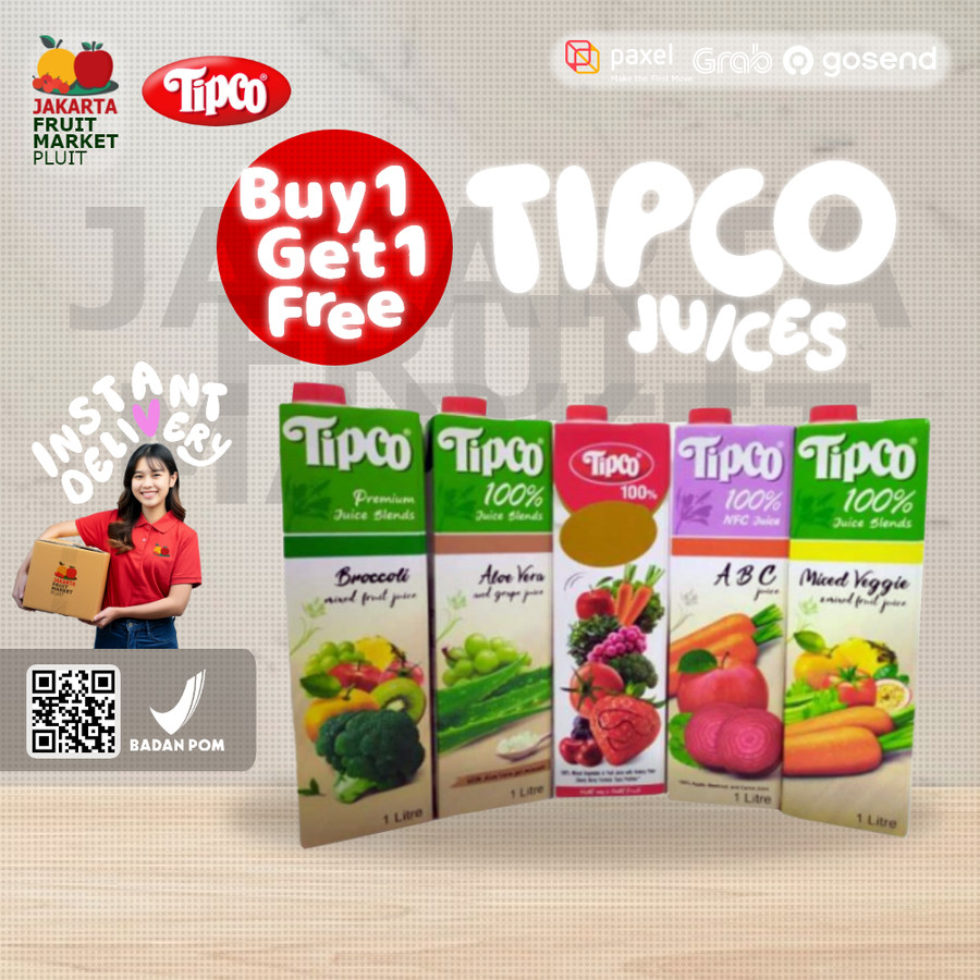 

[PROMO] TIPCO JUICE ALL / Broccoli / Veggie & Fruit / Aloevera jus buah sayur