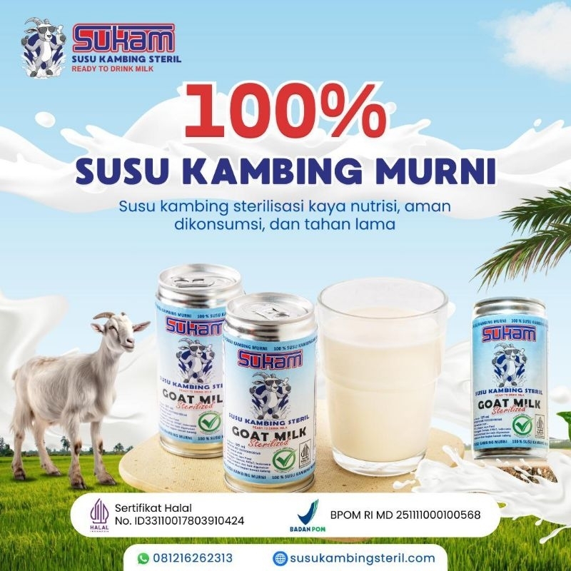 

susu kambing sterilisasi