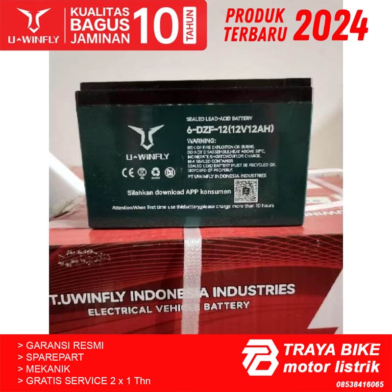 AKI ORY SEPEDA LISTRIK UWINFLY  12v 12a