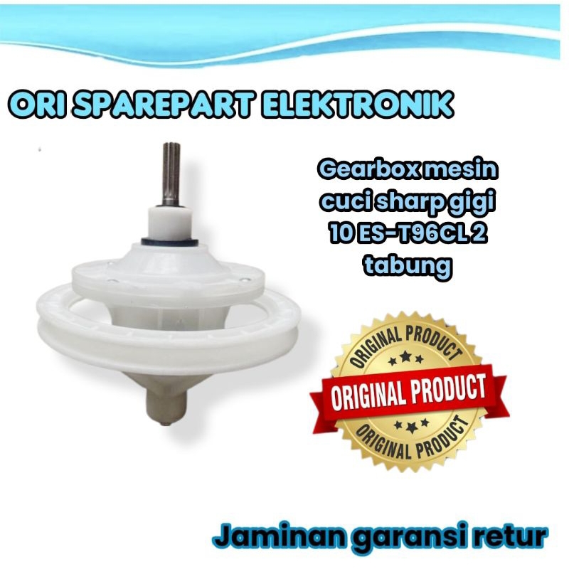 gearbox mesin cuci sharp ES-T96CL GIGI 10