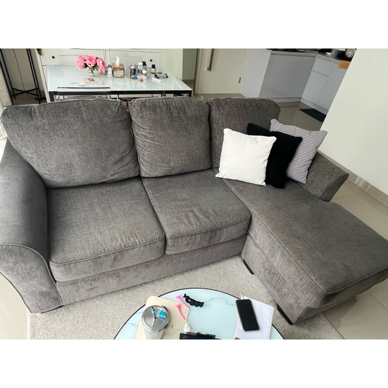 Sofa Ashley Informa L shape Dark Grey