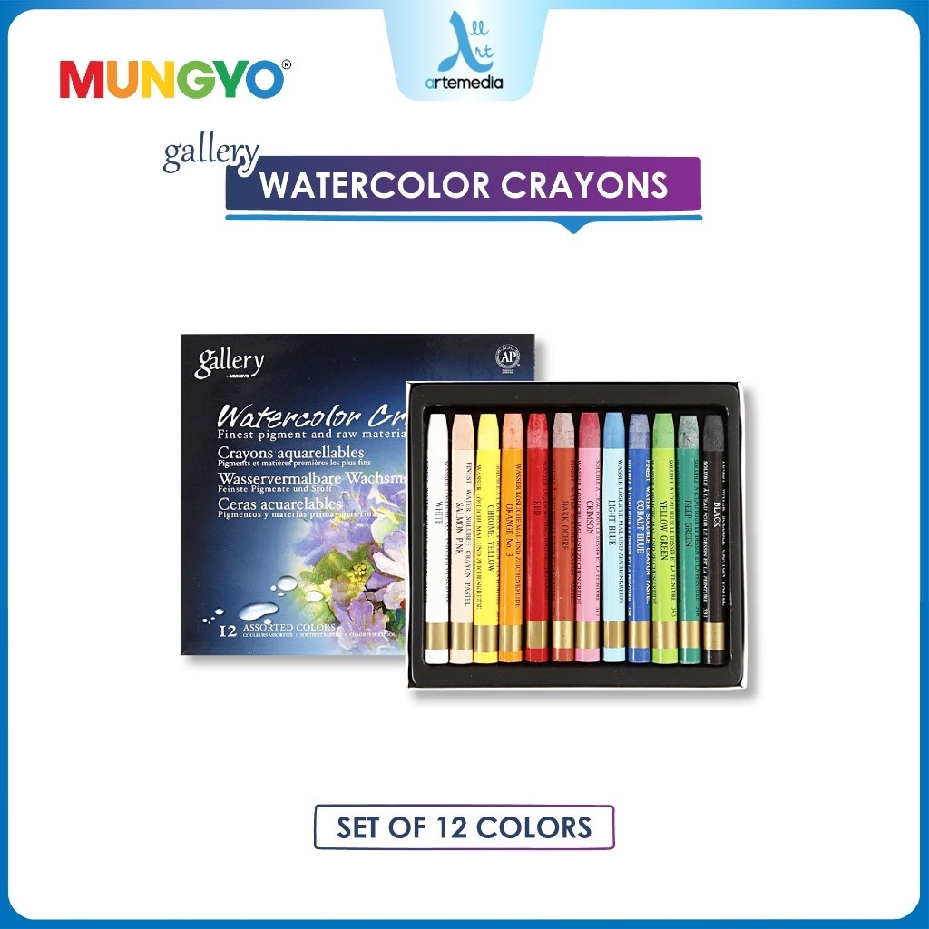 

Gramedia Surabaya - Mungyo Gallery Watercolor Crayon Set Krayon Cat Air Set 12