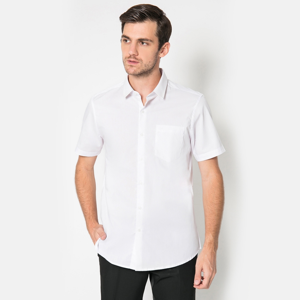 Johnwin - Kemeja Formal - Kemeja Pria - Putih - Slim Fit - FSH.650.K392.802.C