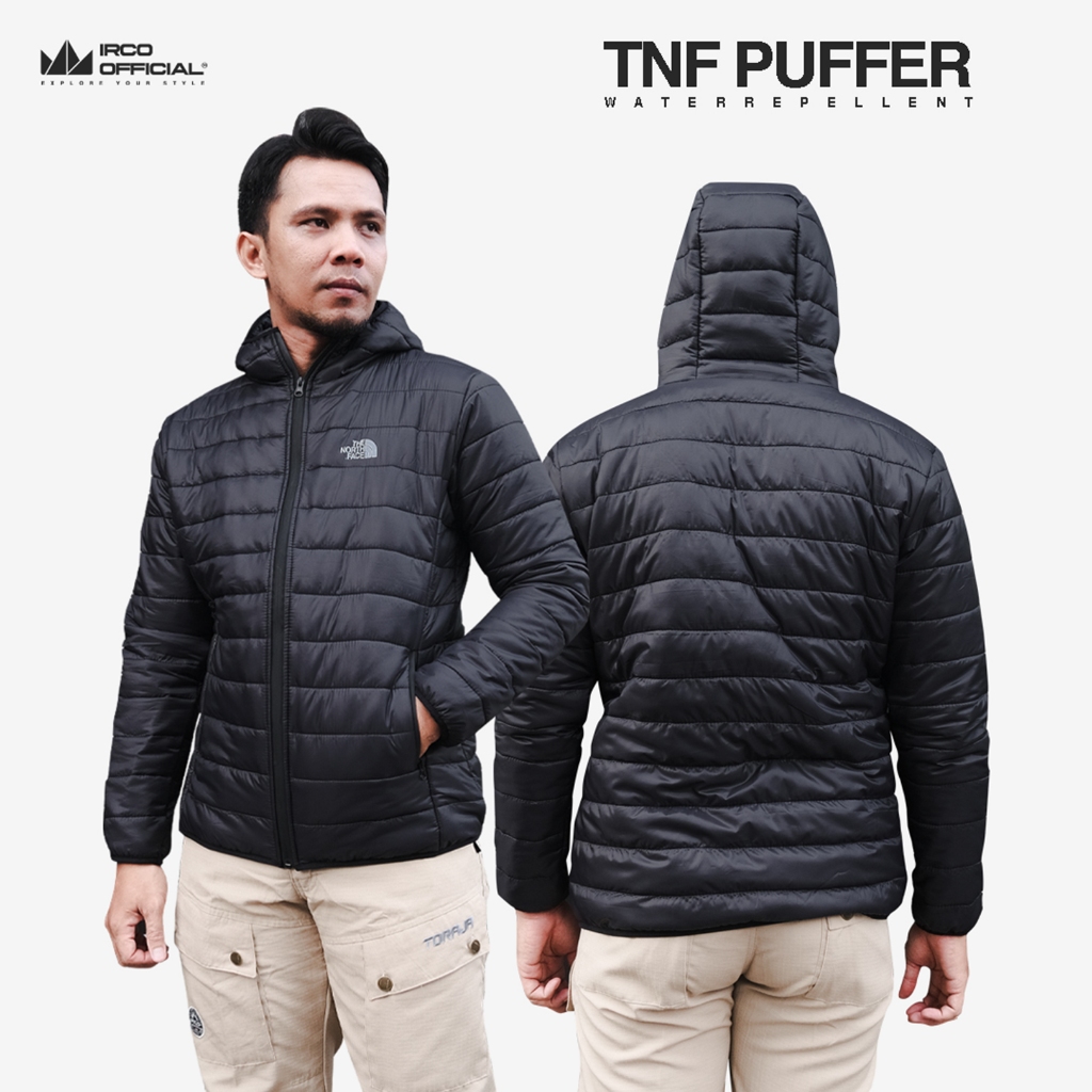 Jaket Puffer Pria Tnf Hitam Musim Dingin Tebal Hangat Anti Air - Winter Jacket Waterproof Windproof