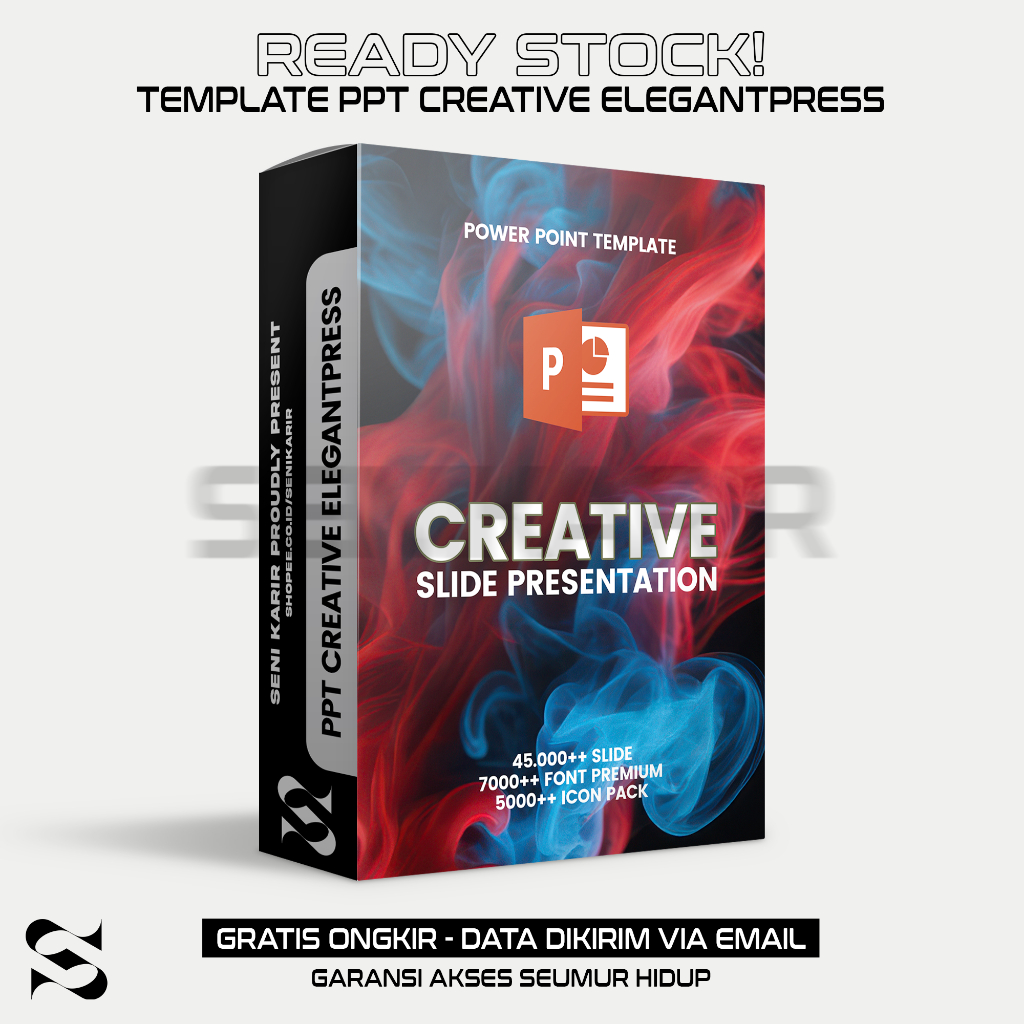 Template PPT CREATIVE - ELEGANTPRESS Template PowerPoint Premium