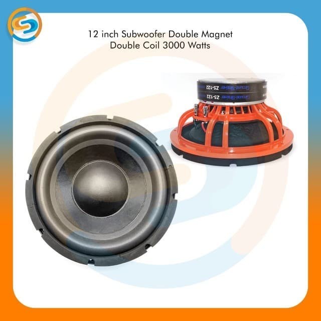 SPEAKER SUBWOOFER 12 INCH 2 MAGNET - SUB DOUBLE MAGNET DOUBLE COIL