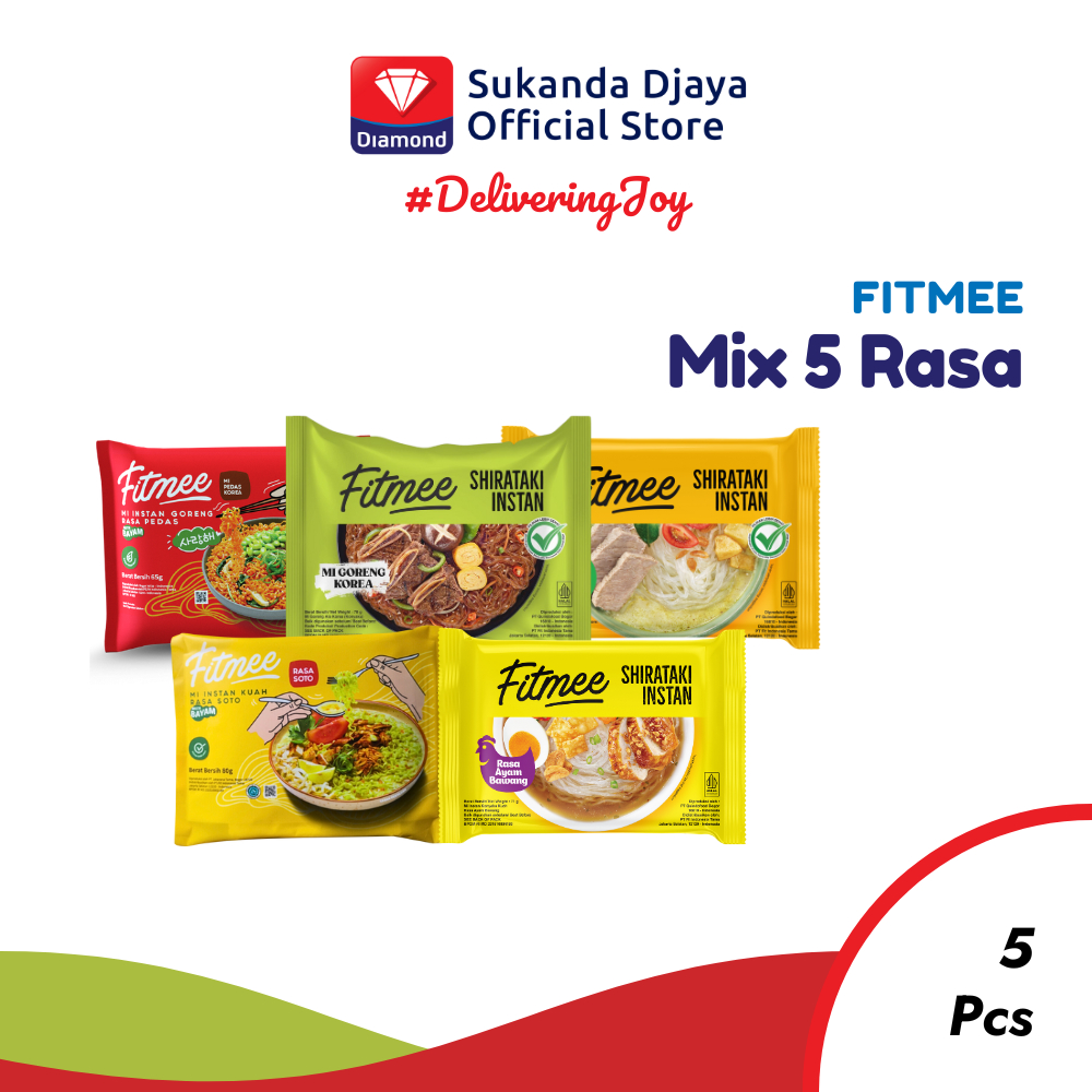 

Fitmee Mie Instan Mix 5 Rasa 5 Pcs - B