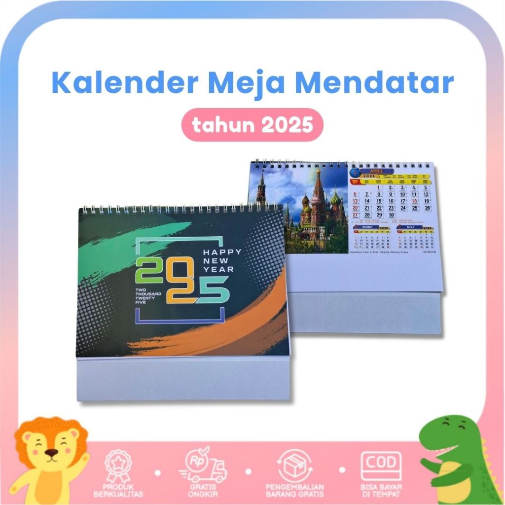 

Kalender Meja Varian Mendatar Tahun 2025