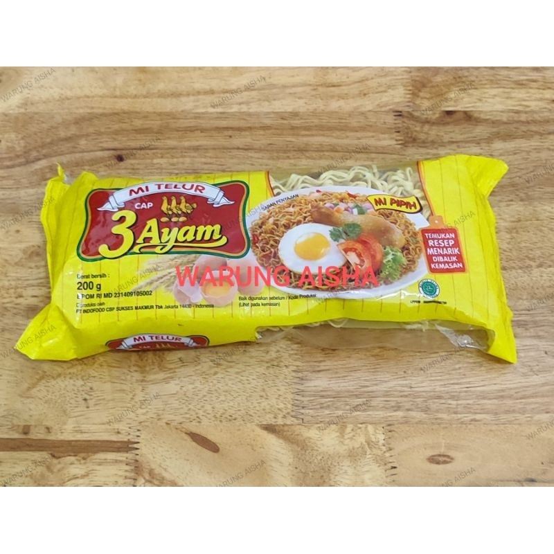 

Mi Telur Telor Cap 3 Ayam 200 gr