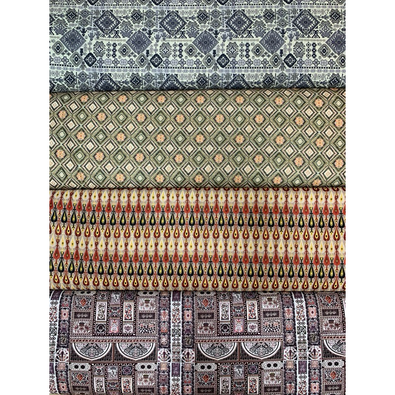Kain Katun Motif / Kain Linen Motif / Kain Katun Etnik