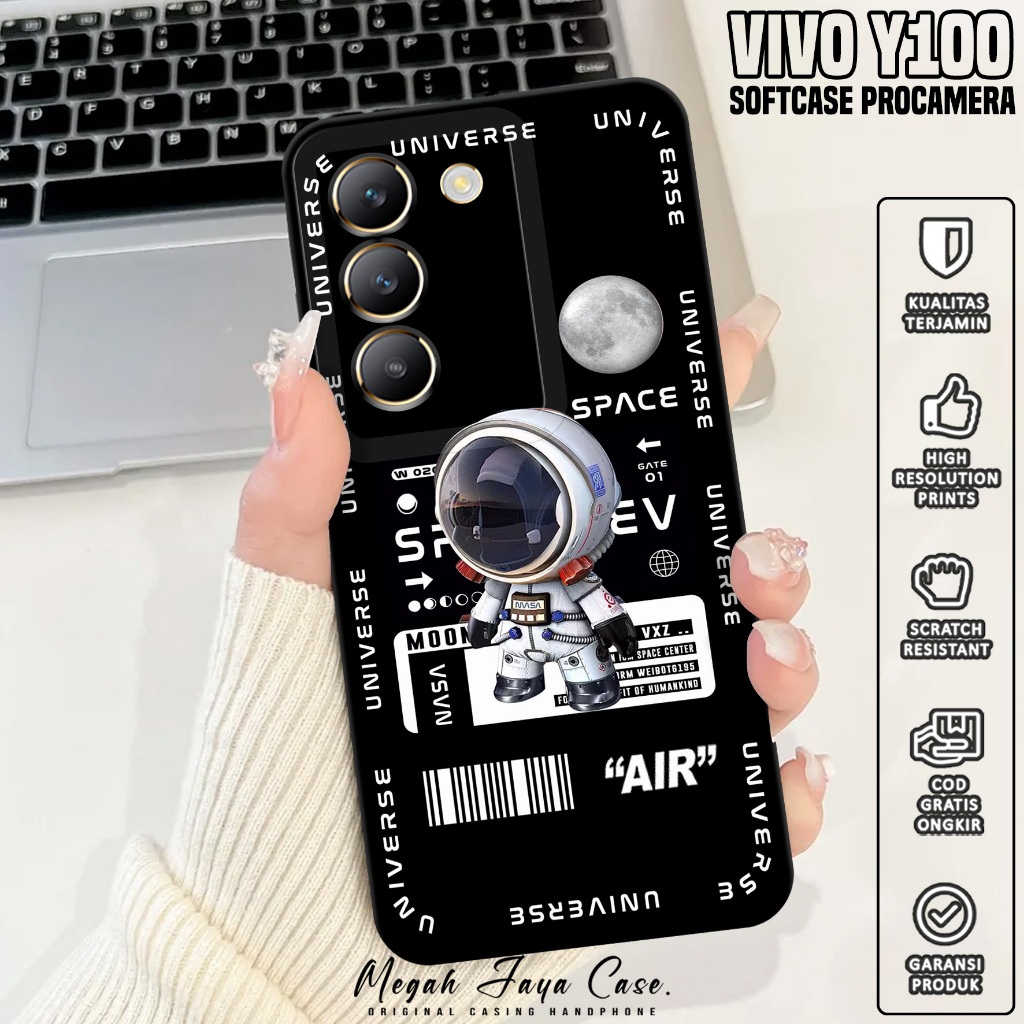 Softcase Hp VIVO Y100 - Case Hp VIVO Y100 Motif PLNT - Silikon Hp VIVO Y100 - Softcase Pro Camera - 