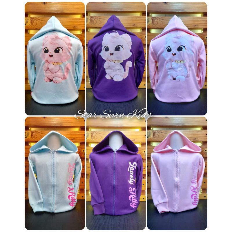 Jaket Anak Perempuan Lovely Kitty Bahan Fleece/Jaket Anak/Jaket Anak Cewek Murah/Jaket Anak Perempua