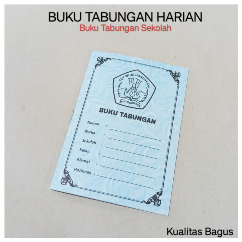 

20 Pcs Buku Tabungan Harian