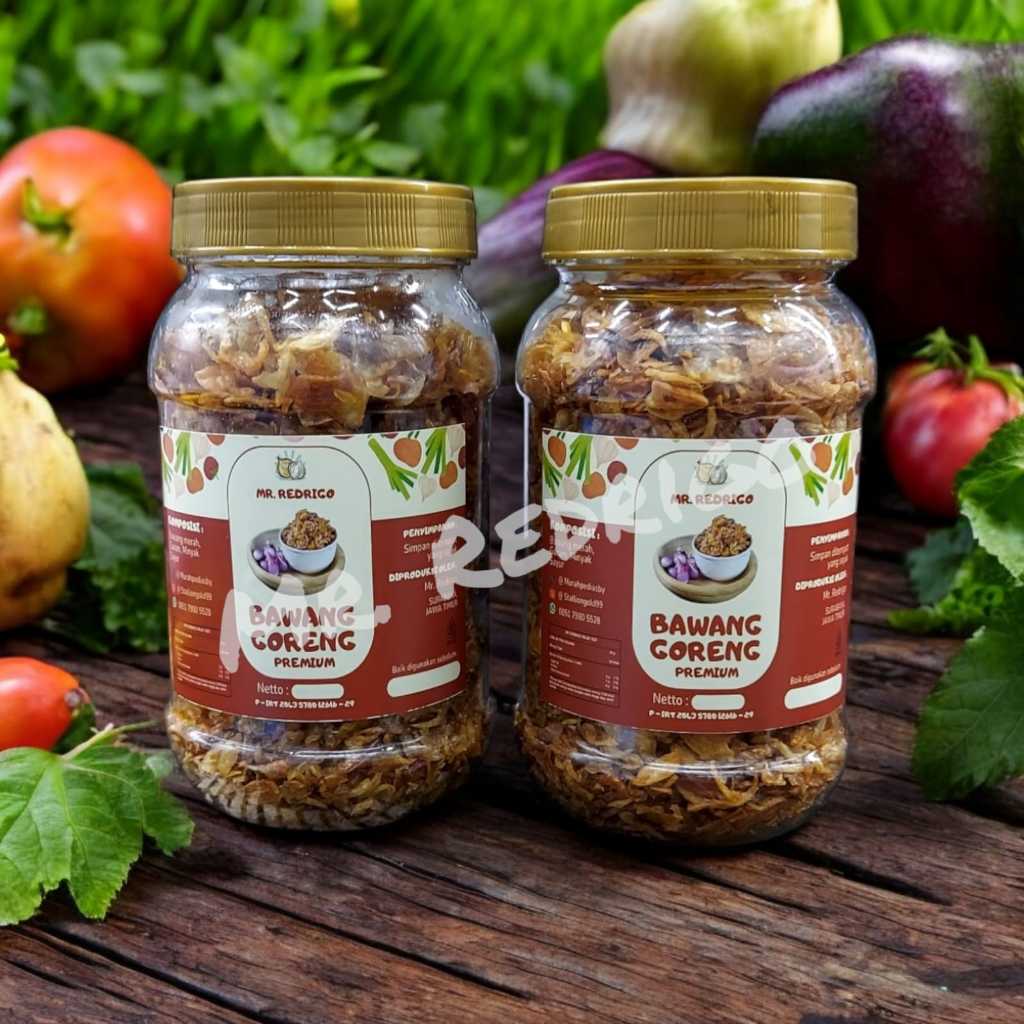 

Bundling 3 Pcs Bawang Goreng Premium Mr Redrigo 100 % Asli - 150 Gr Botol