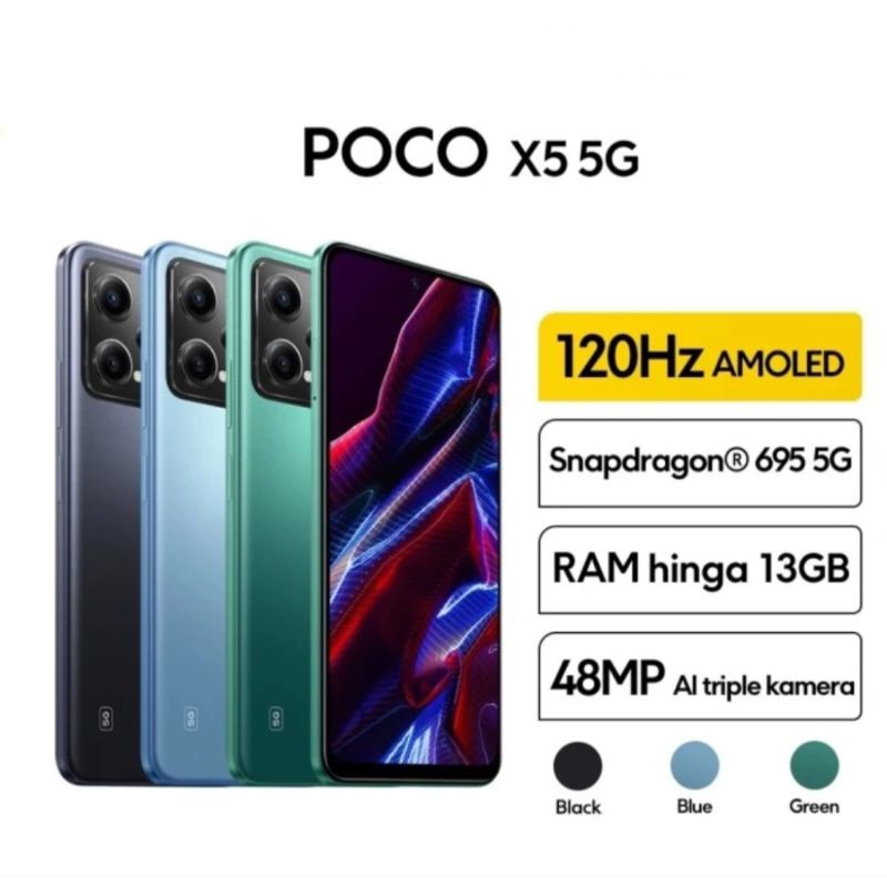 Xiaomi poco x5 ram 6/128gb garansi resmi indonesia