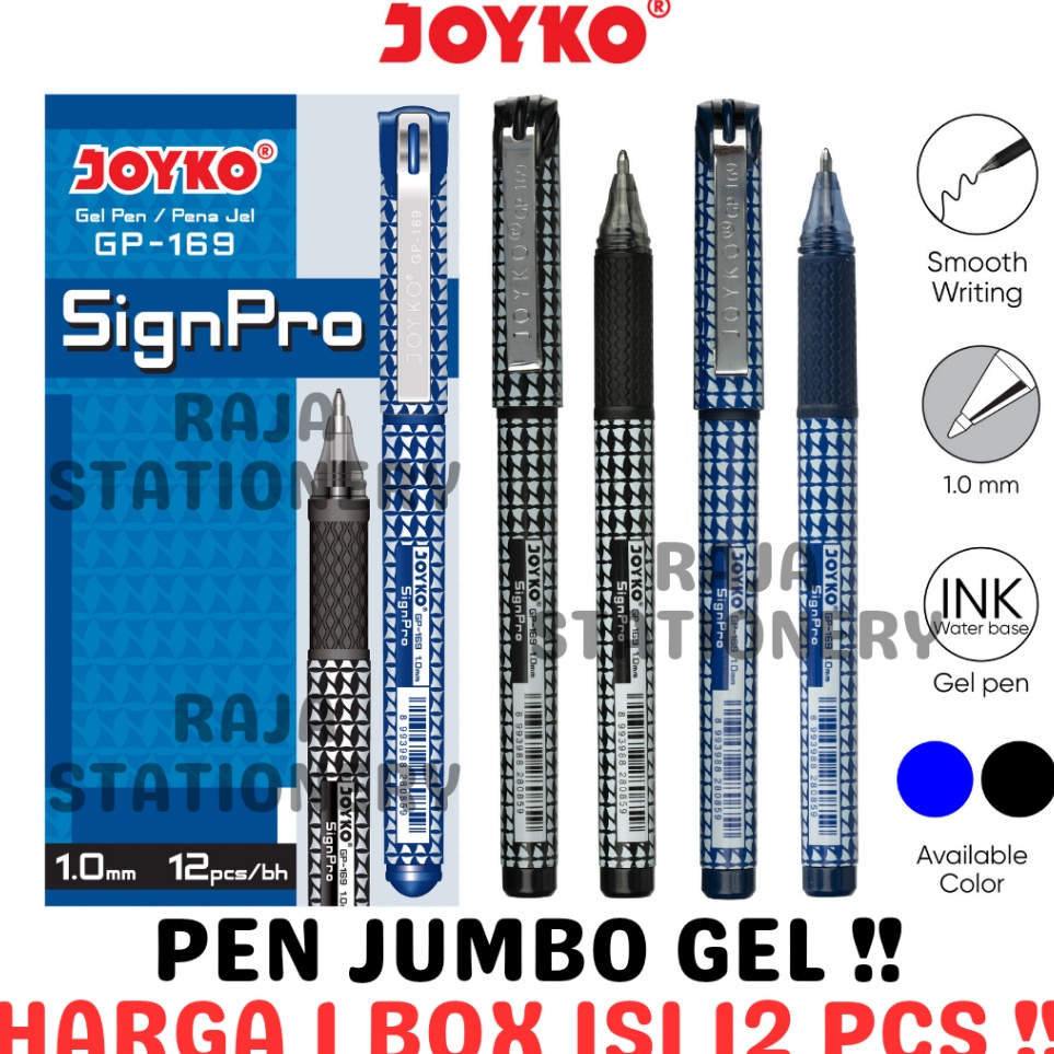 

KODE A18B JOYKO GEL PEN SIGN PRO 1 PULPEN PEN JOYKO JEL SIGNPRO GP169 12PCS