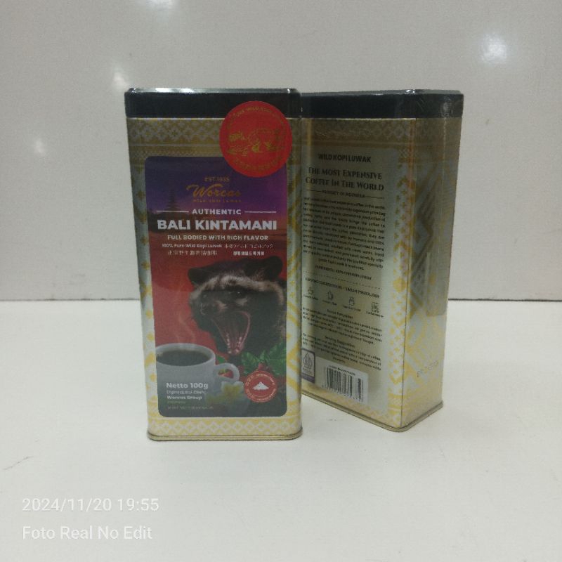 

RB [TIN CAN] Worcas Wild Kopi Luwak Kemasan Kaleng 100% Kopi Luwak Liar Tin Can Gold Worcas Wild