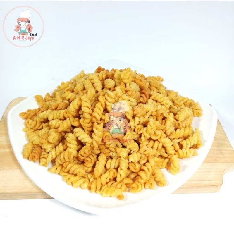 

MAKARONI SPIRAL MAKARONI ULIR VARIAN RASA ORI PEDAS DAUN JERUK 500GR / ½KG