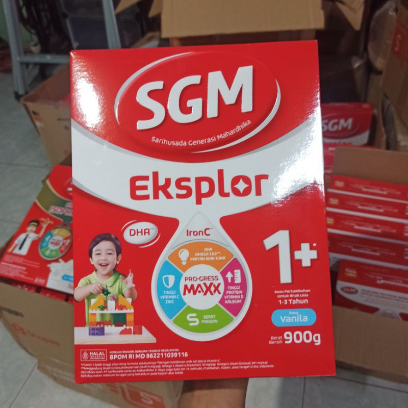 

SGM Eksplor 1+ dengan IronC Susu Pertumbuhan Rasa Vanilla 900Gr