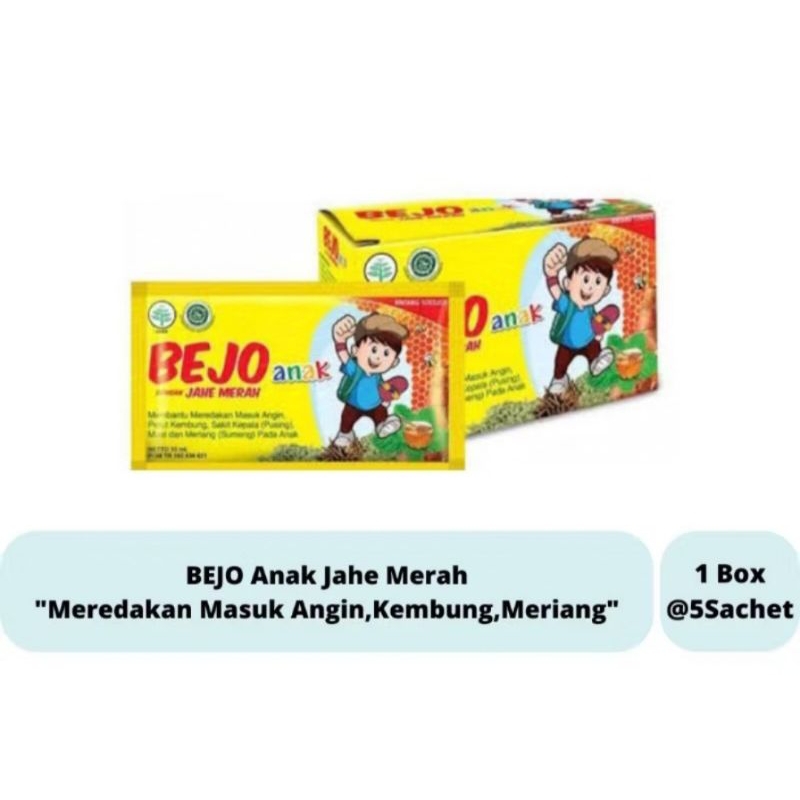 

Bejo Anak Jahe Merah Box isi 5 sachet @10mL