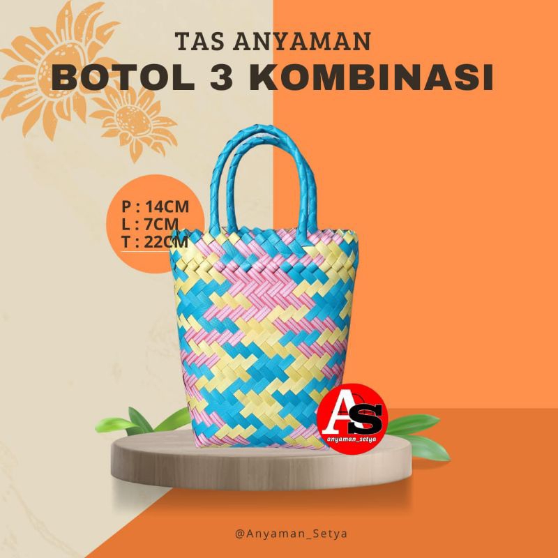 Anyaman Setya/TAS BOTOL/Tas Sovenir/Tashampers