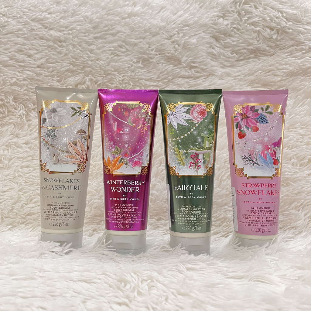 SALE BBW Bath and Body Works Ultimate Hydration Body Cream 24 Hours Moisture Ultra Shea 226g Snowfla