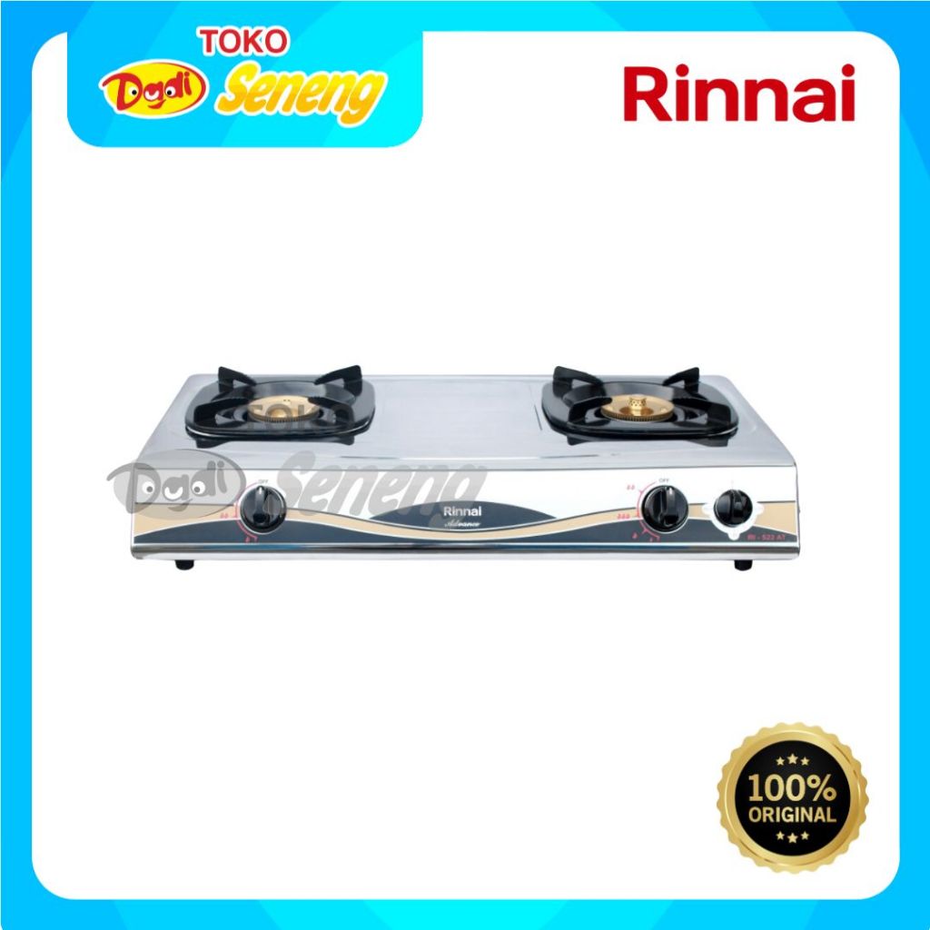 KOMPOR GAS 2 TUNGKU RI-522AT RINNAI