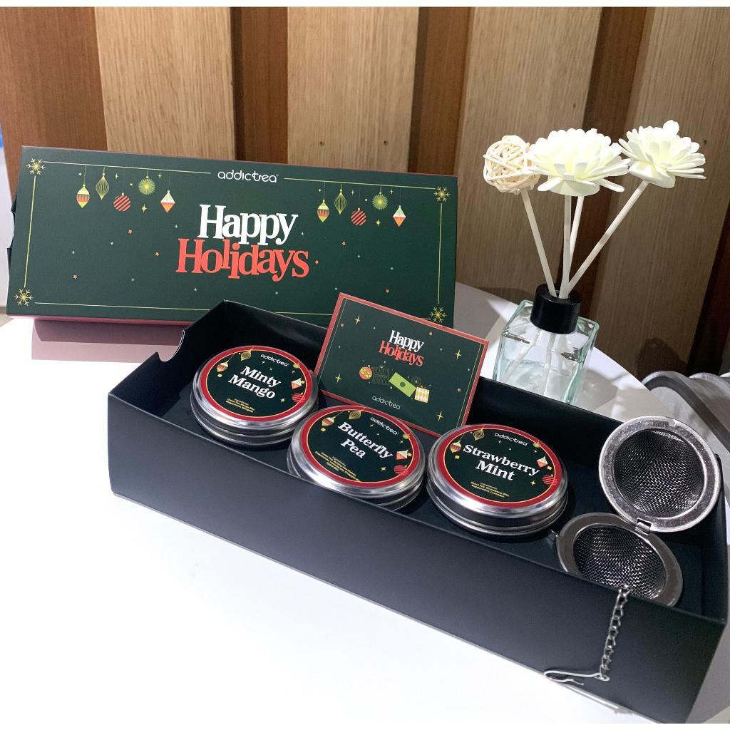 

Addictea Hampers Happy Holiday | Special for New Year | Chrismast Hampers | Natal dan Tahun Baru READY