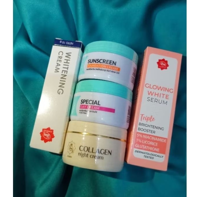 Paket Viva Skincare viva whitening cream / viva serum glowing / mencerahkan glowing wajah