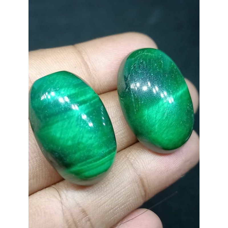 Batu Tiger Eye , Biduri Sepah Hijau , Jumbo