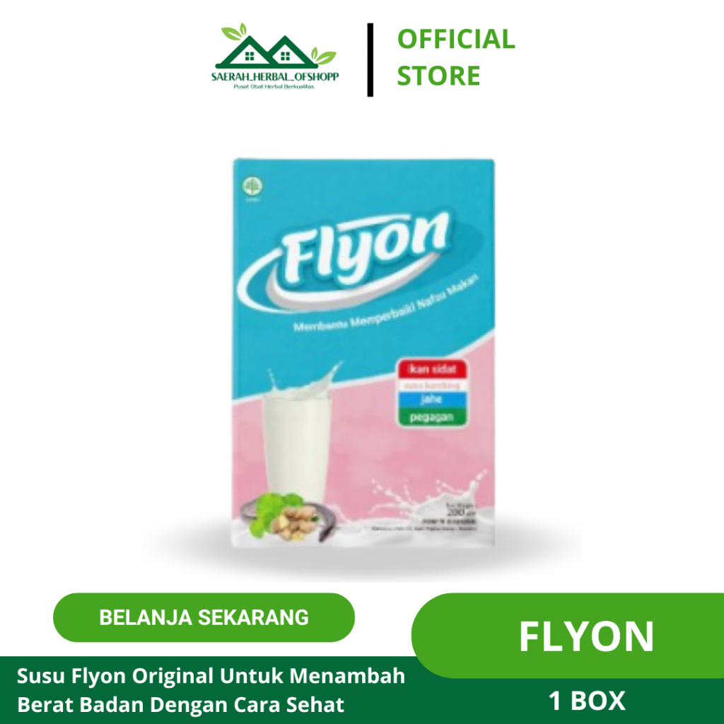 

Susu Flyon Original Susu Penggemuk Badan Penambah Berat Badan Alami Bpom