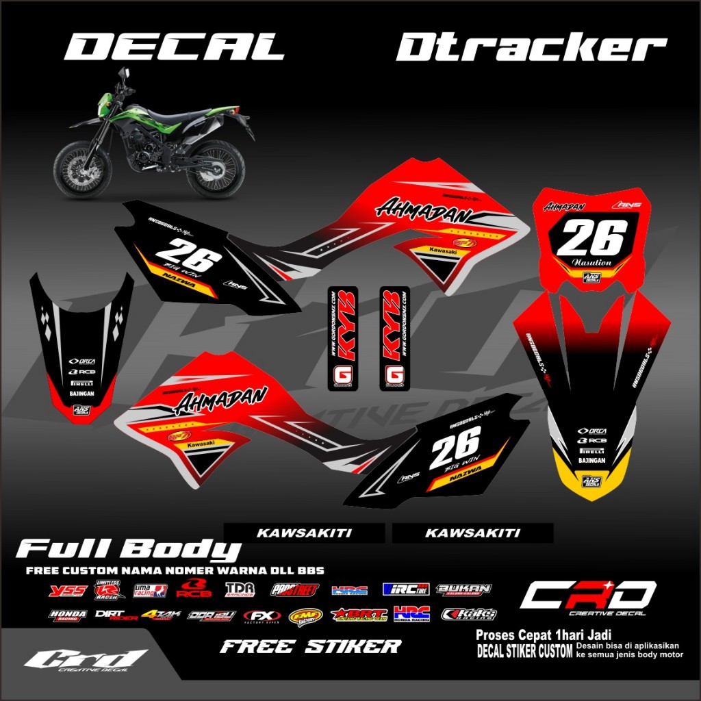 Decal dtracker keren fullbody bisa request