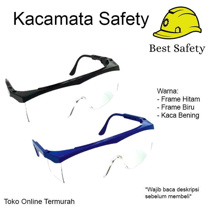 Kacamata Safety Bening / Kacamata Safety Kerja / Safety Glasses