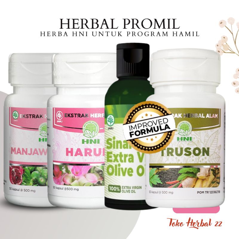 Herbal HNI untuk Program Hamil Harumi Manjawangi Manjakani Minyak Zaitun Truson