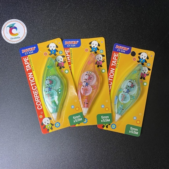 

Correction Tape Tipe-x Kertas JOYKO CT- 534 - Biru