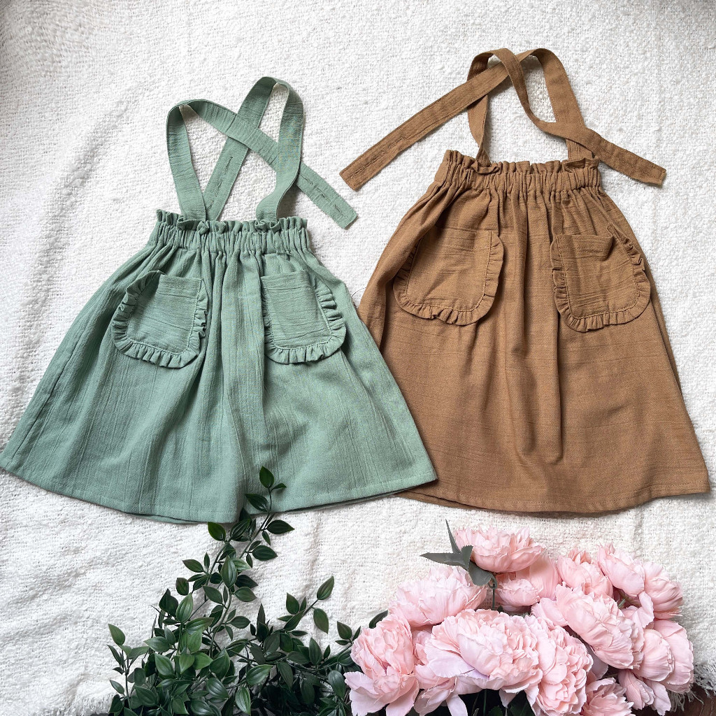 ANOKO - Rok Panjang Anak dengan Tali Overall