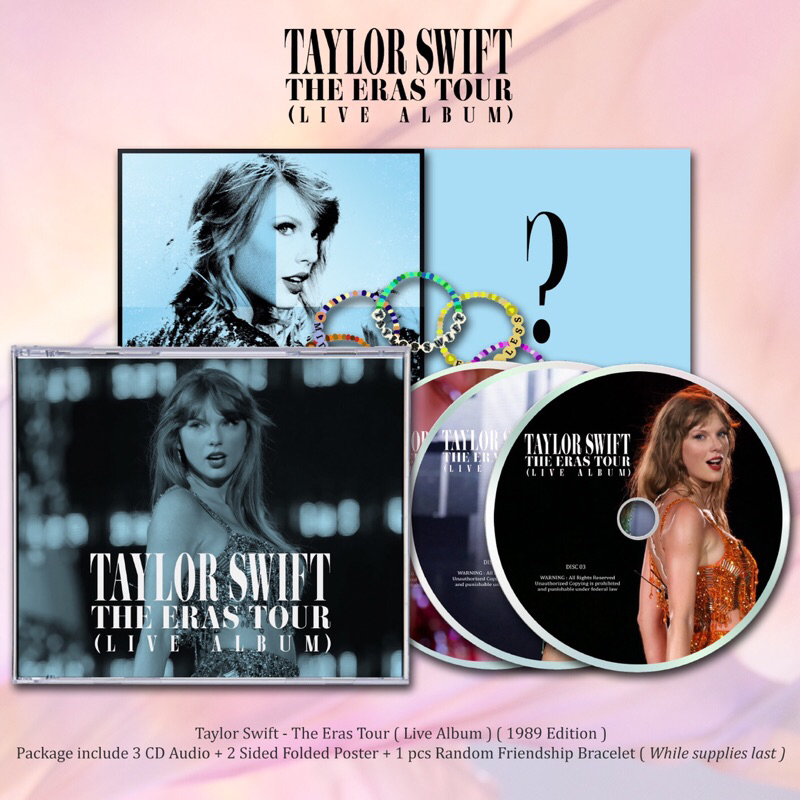 CD TAYLOR SWIFT - ERAS TOUR LIVE ALBUM ( 1989 EDITION ) 3 CD . TAYLOR SWIFT CD , TAYLOR SWIFT VINYL 