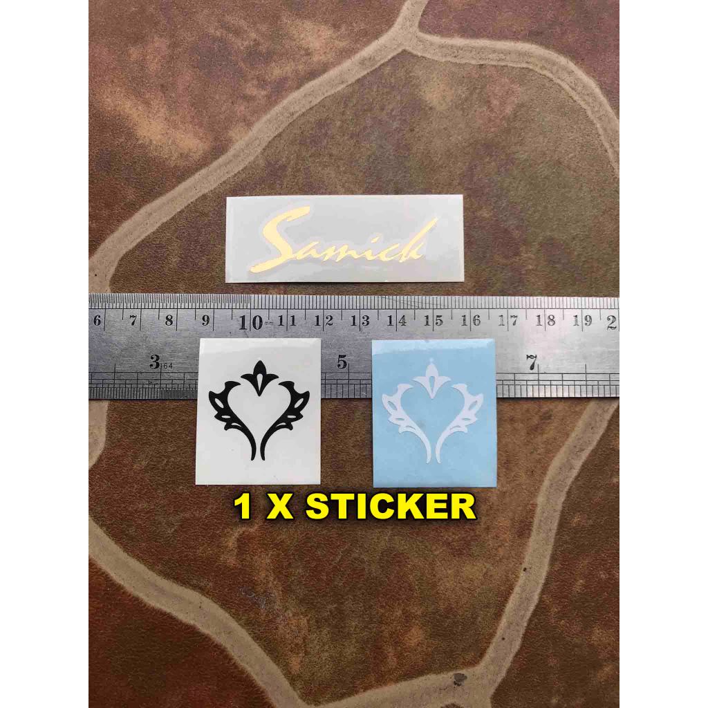 Sticker Gitar Samick Le Logo Headstock Elektrik Lespaul Lp Greg Bennett
