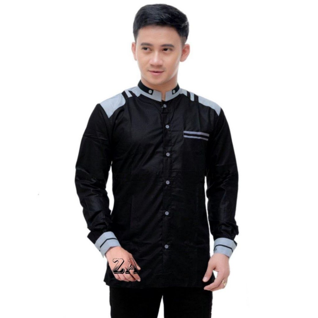 BAJU KOKO PRIA KOKO HADROH MOTIF ADIDAAS PRODUK ABHA BAJU KOKO HADROH SERAGAM AZZAHIR KOKO MUSLIM BI