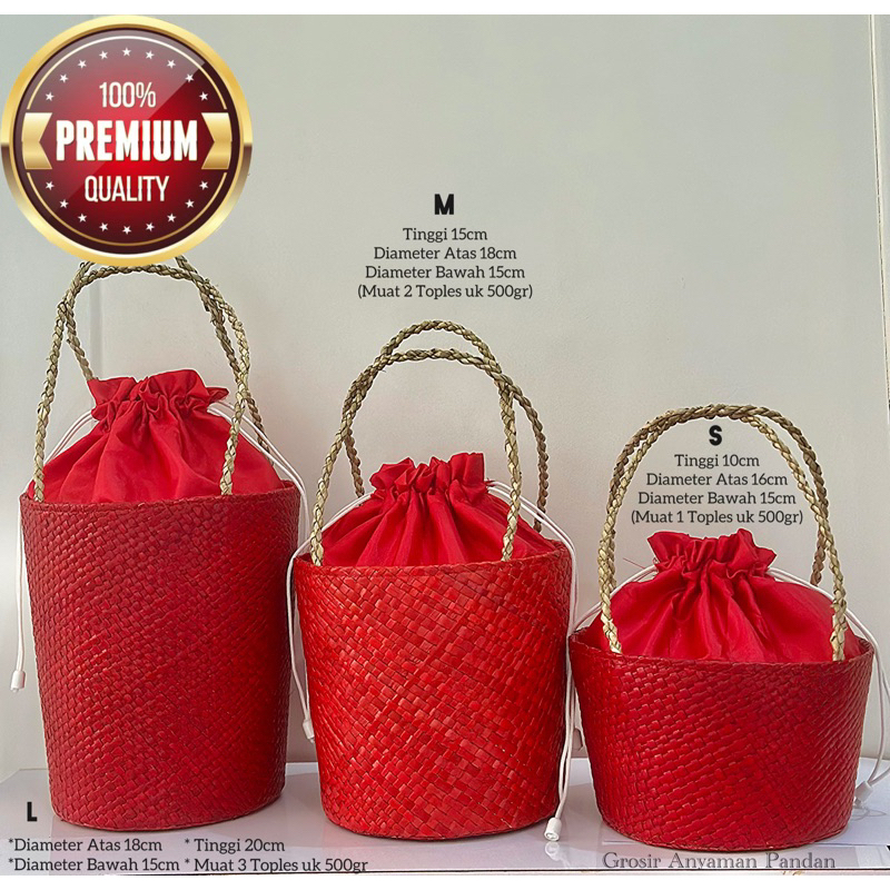 

Tas Pandan EMBER POLOS GG RARA Tas Parcel Tas Anyaman Keranjang Hantaran Tas Hampers