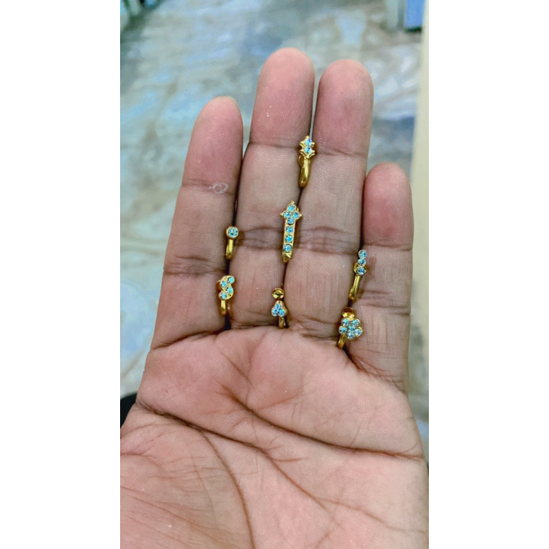 7 PIN HIDUNG JEPIT BEDA-BEDA MODEL - ANTING HIDUNG TANPA TINDIK