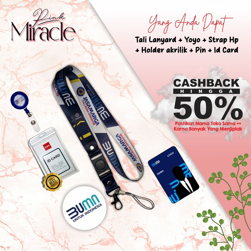 

Tali Lanyard JASAMARGA / Tali Idcard JASAMARGA [Ready stock] Termurah
