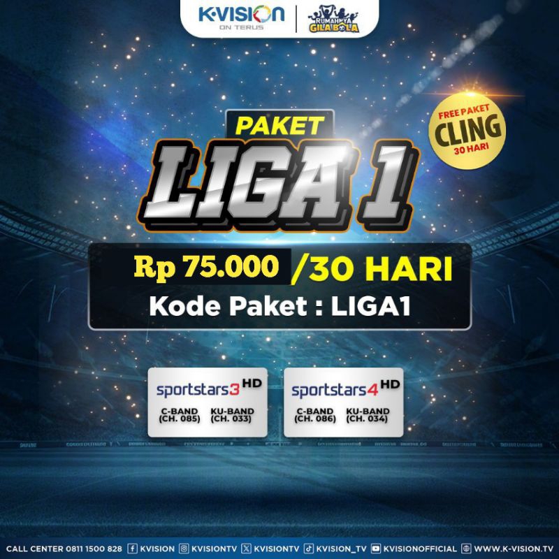 Paket Liga 1,  K-Vision