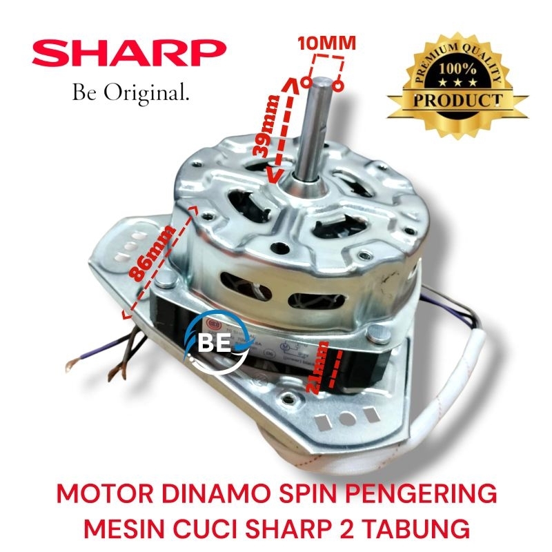 DINAMO SPIN MOTOR PENGERING MESIN CUCI SHARP ES-T65M SHARP