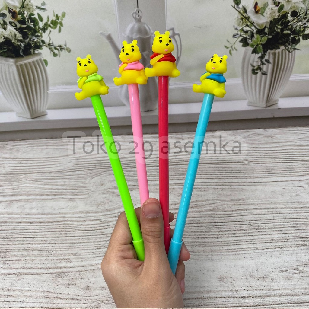 

PULPEN GEL WINNIE THE POOH WTP PEN PENA BOLPEN BOLPOIN LUCU ANAK ALAT TULIS KANTOR SEKOLAH MURAH PULPEN